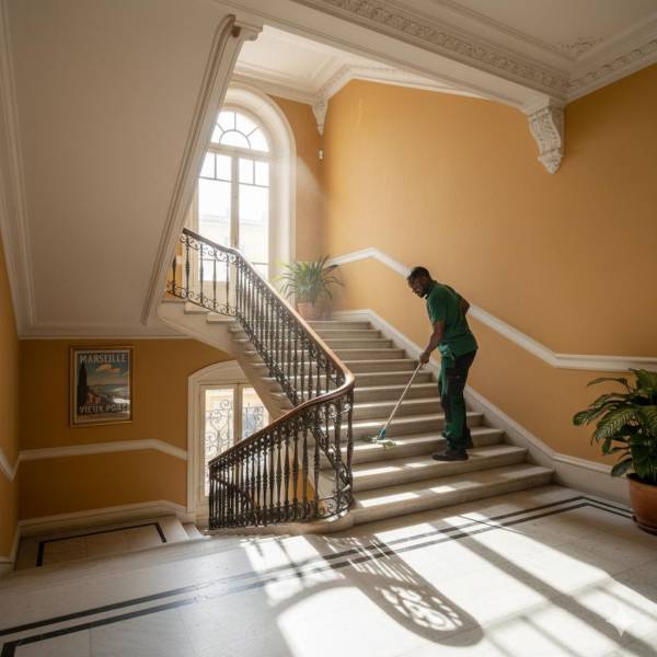 Trouver une entreprise de nettoyage sérieuse pour l'Entretien des Parties Communes d'Immeubles à Marseille